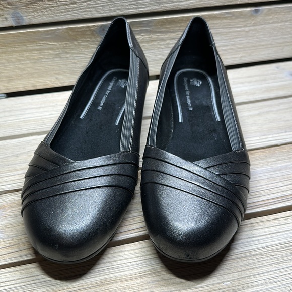 Abeo Frankly Metallic Leather Comfort Metallic Flats Size 8.5 - Picture 3 of 7